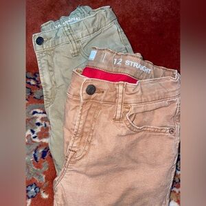 Two pair fleece line pants size 12